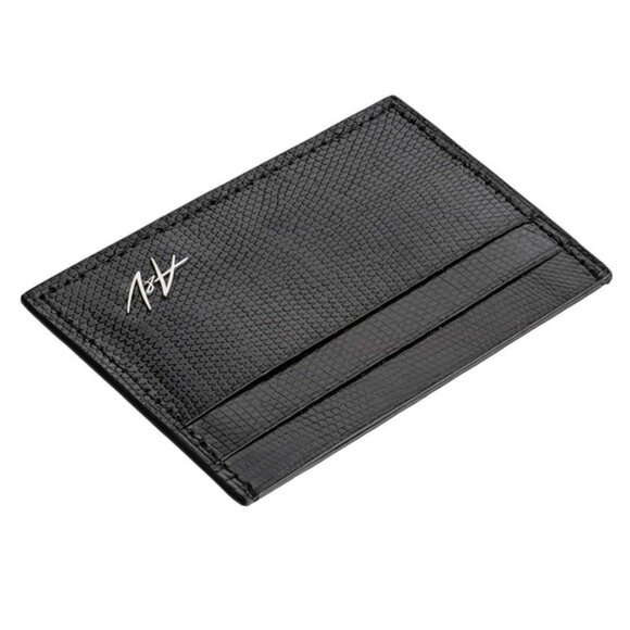Modern Lizard Slim Wallet – Elegant Design - Lacquer Black - Picture 2 of 4